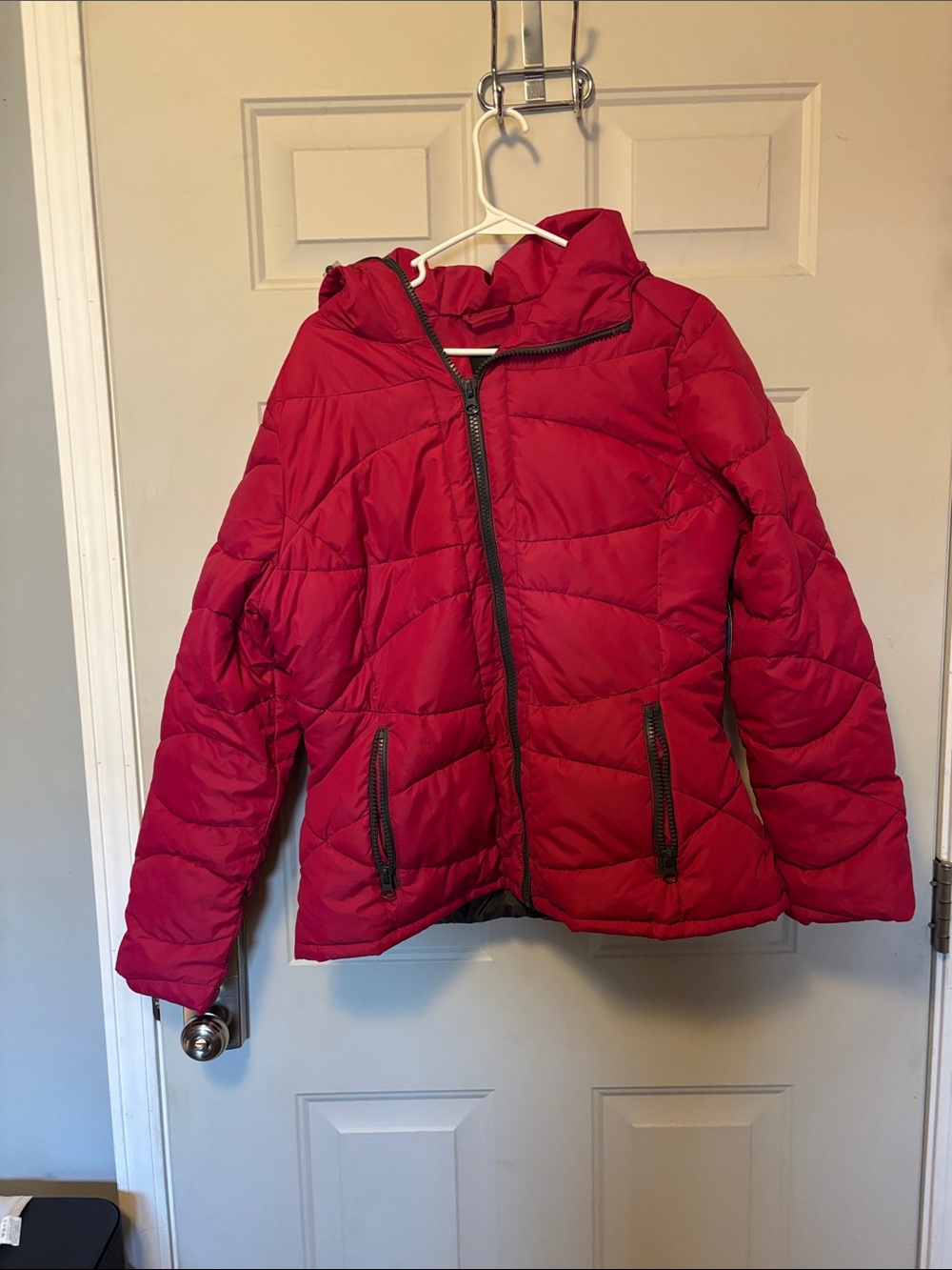 a.n.a Red Puffer Ski & Snow Jacket